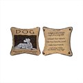 Manual Woodworkers & Weavers Manual Woodworkers and Weavers TPADOG Your True Nature Advice From A Dog Tapestry Word Pillow Jacquard Woven Fashionable Design 12.5 X 12.5 in. Poly Blend TPADOG